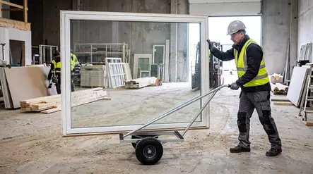 Rengastalo Ikkunavaunu / Lasivaunu Työntöaisalla – Kotimainen, 300 kg, Ilmakumipyörät, 10v Takuu - Erikoisvaunut - 00000172 - 2