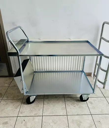 Rengastalon Keräilyvaunu / Varastovaunu RTY333P/II erikoiversio laatikoilla - Hyllyvaunut - 93334125 - 2